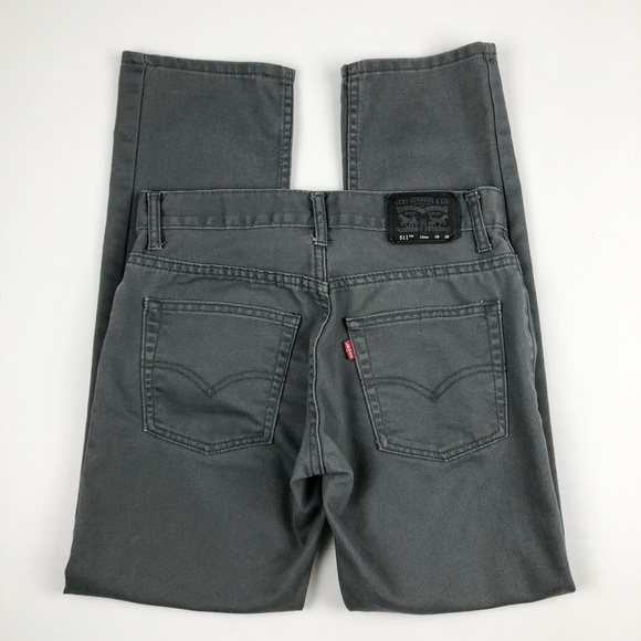 Levi's 511 SLIM Boy's Gray Jeans 16 REG - Picture 5 of 8